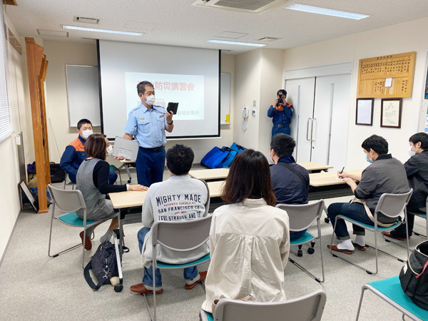 防火・防災講習の様子