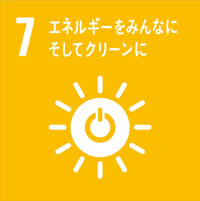 SDGs目標7：エネルギーをみんなにそしてクリーンに