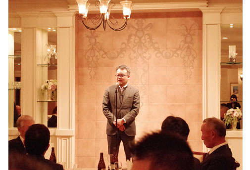 懇親会・社長の挨拶