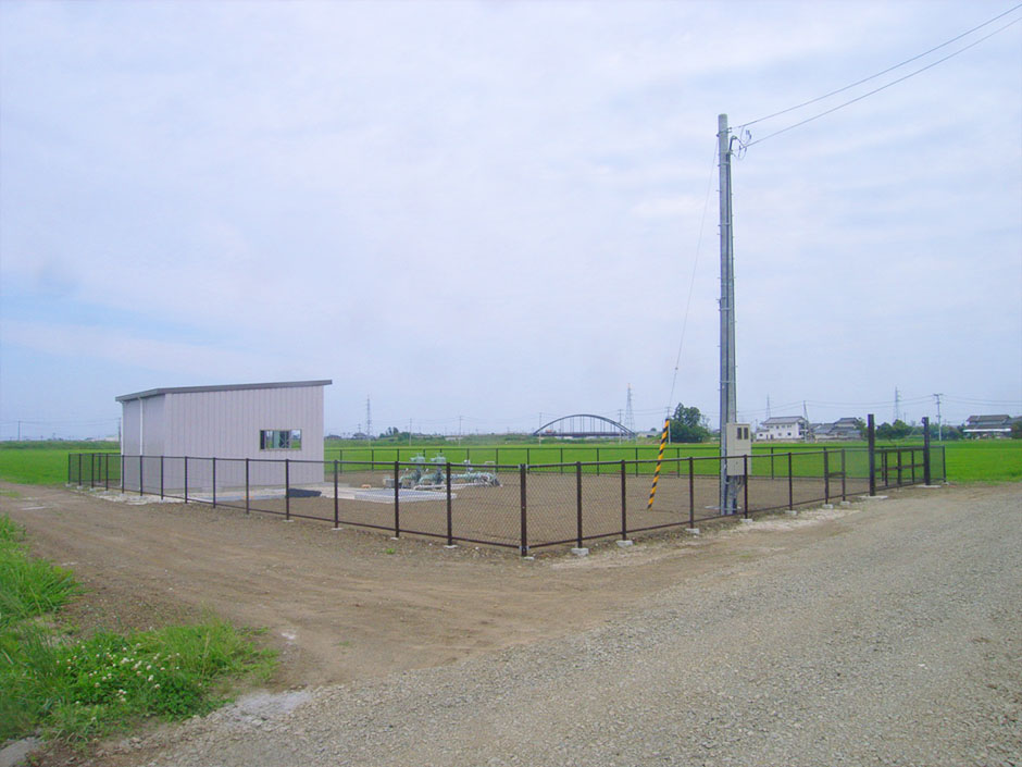 宮城県岩沼市内ネットフェンス設置