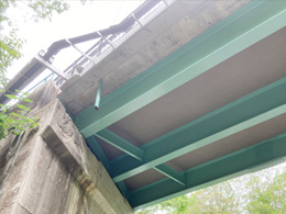 工事実績:国久線国久橋橋梁補修（スーパーホゼン式工法）