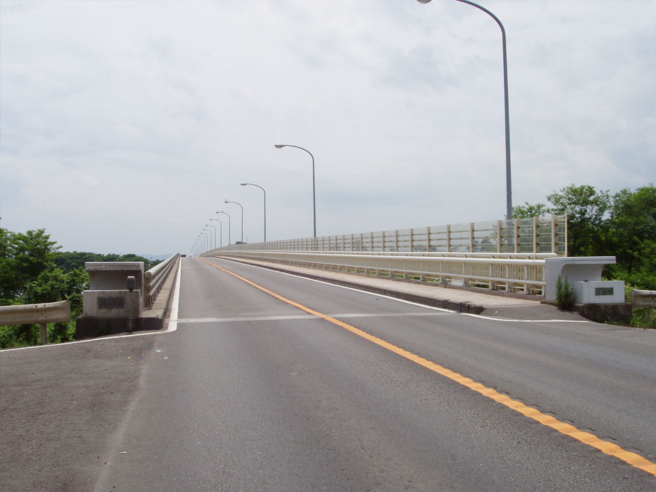 閖上大橋橋梁補修工事（防風柵設置写真2）