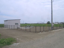 宮城県岩沼市内ネットフェンス設置後